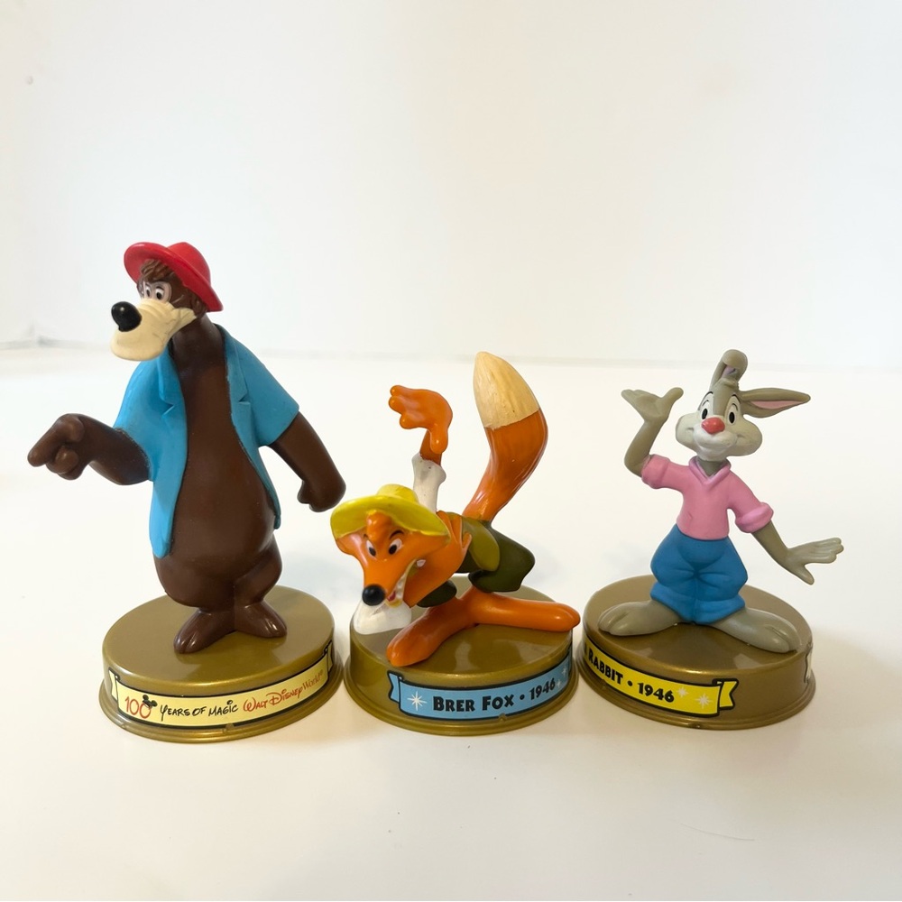 100 years of disney  Brer Fox, Brer Rabbit, and Brer Bear Figurine Set
